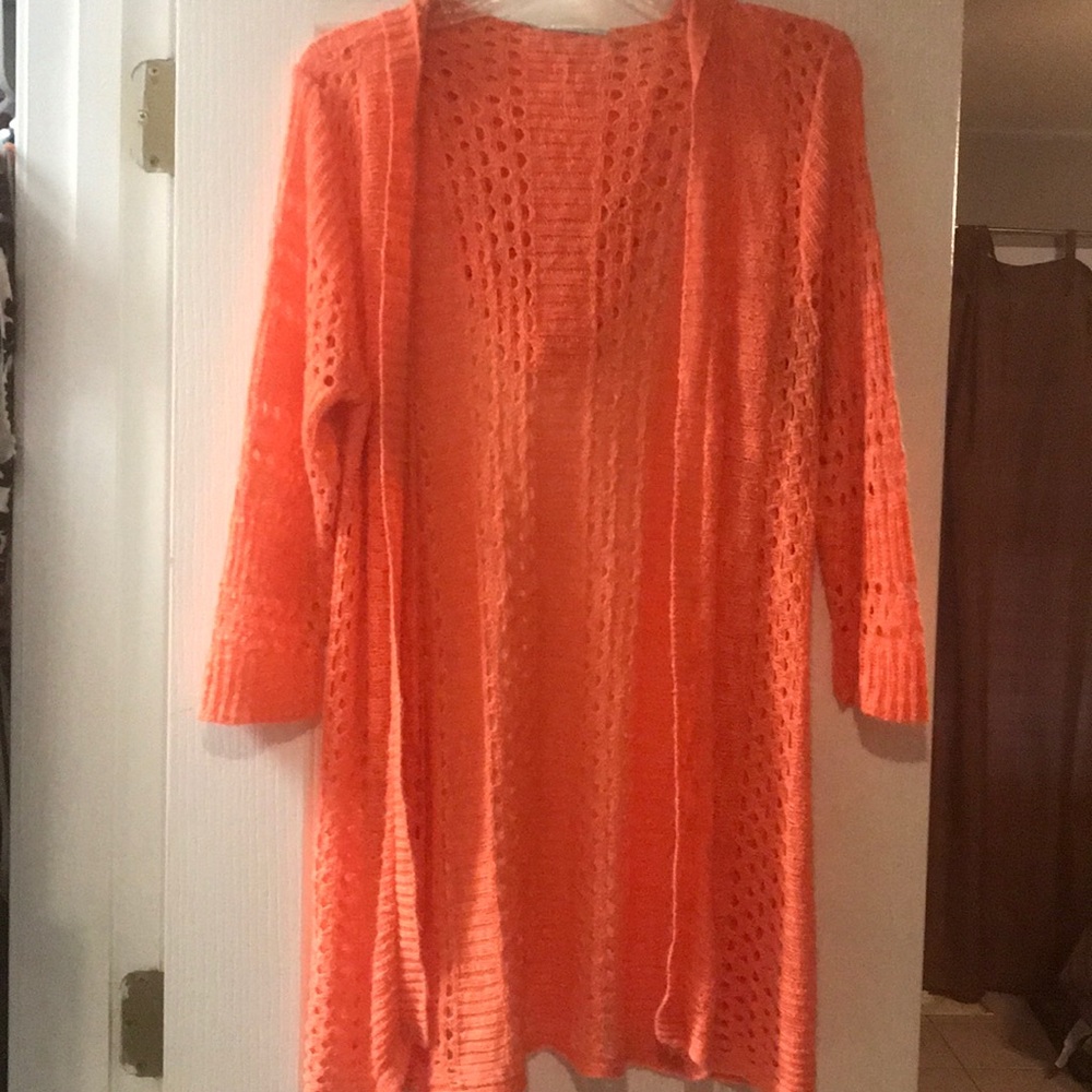 Maurices 3/4 sleeved hooded cardigan